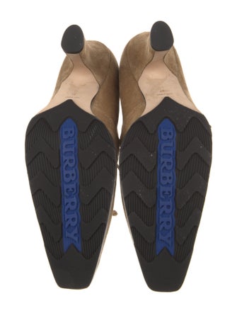 Burberry Suede Lace-Up Boots