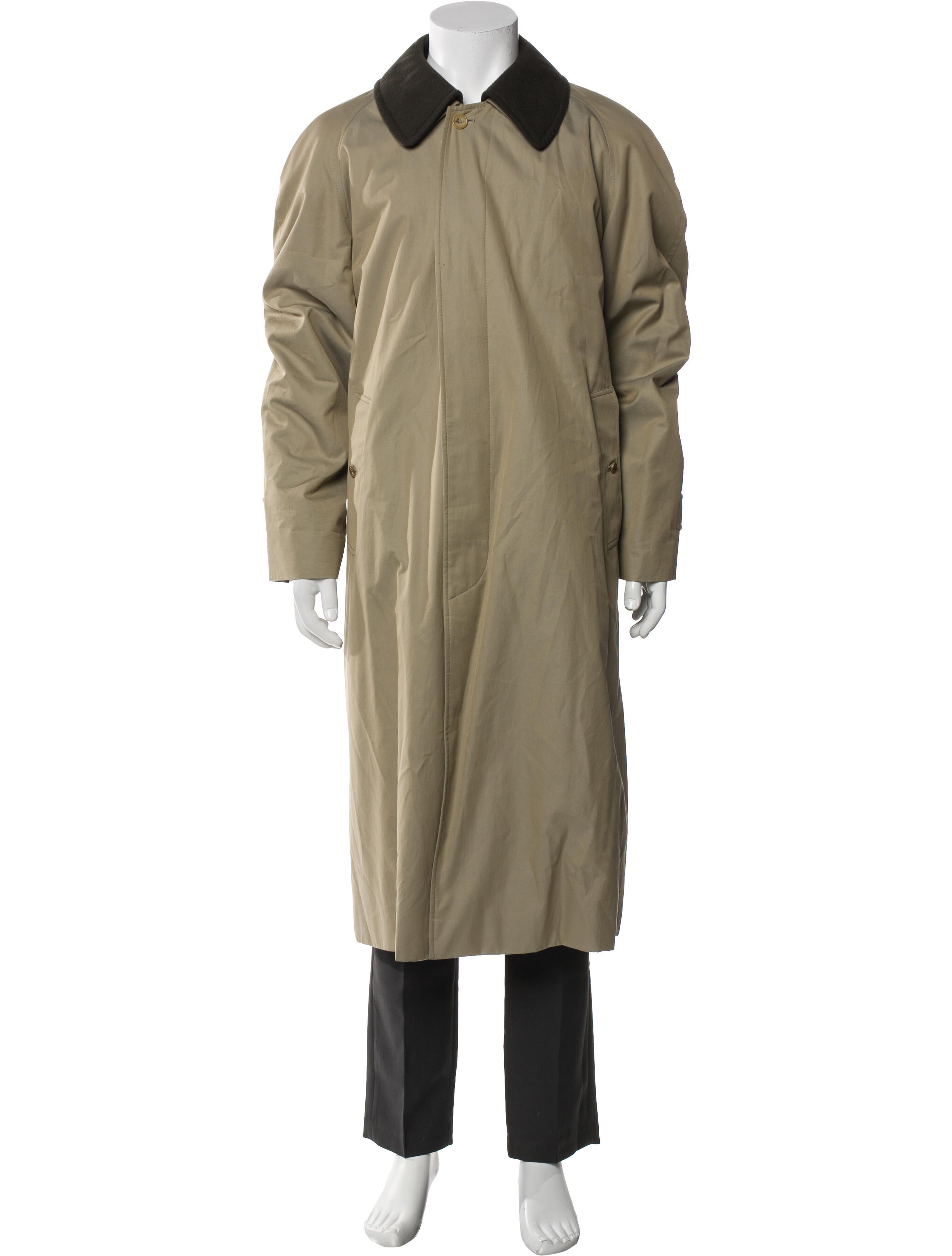 Burberry Nova Check Pattern Cashmere Trench Coat