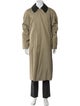 Burberry Nova Check Pattern Cashmere Trench Coat