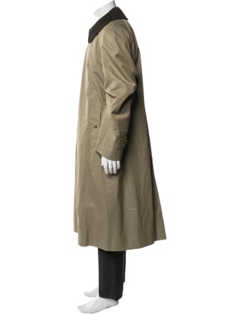 Burberry Nova Check Pattern Cashmere Trench Coat