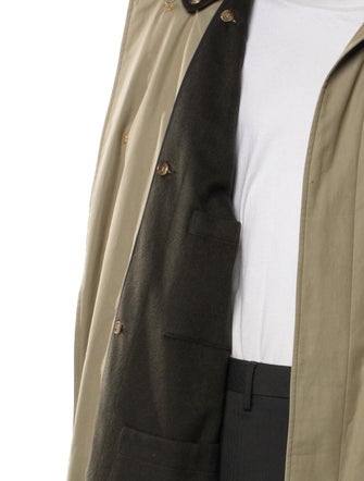 Burberry Nova Check Pattern Cashmere Trench Coat