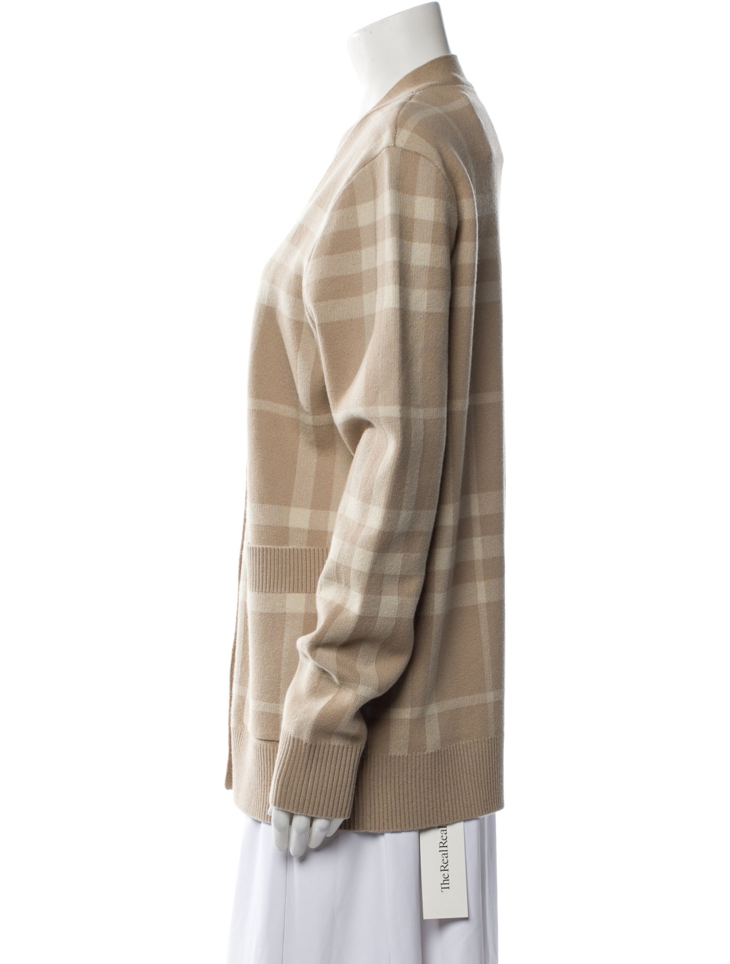 Burberry Wool Plaid Print Sweater w/ Tags