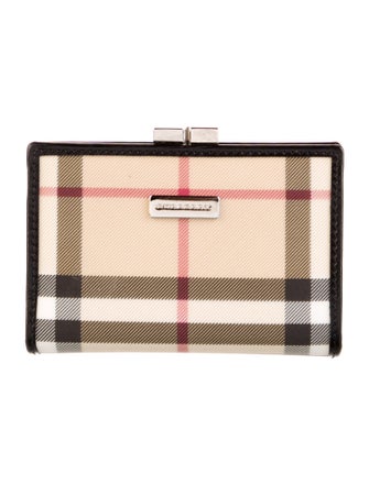 Burberry London Nova Check Pattern Bifold Wallet