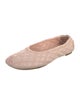 Burberry Quilted Pattern Leather Ballet Flats