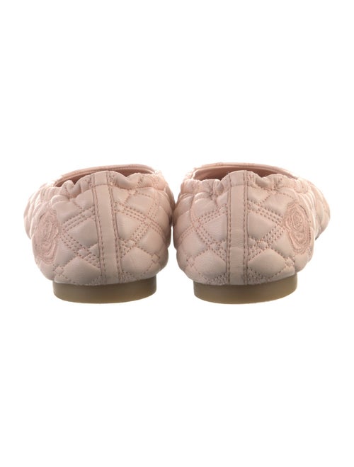 Burberry Quilted Pattern Leather Ballet Flats