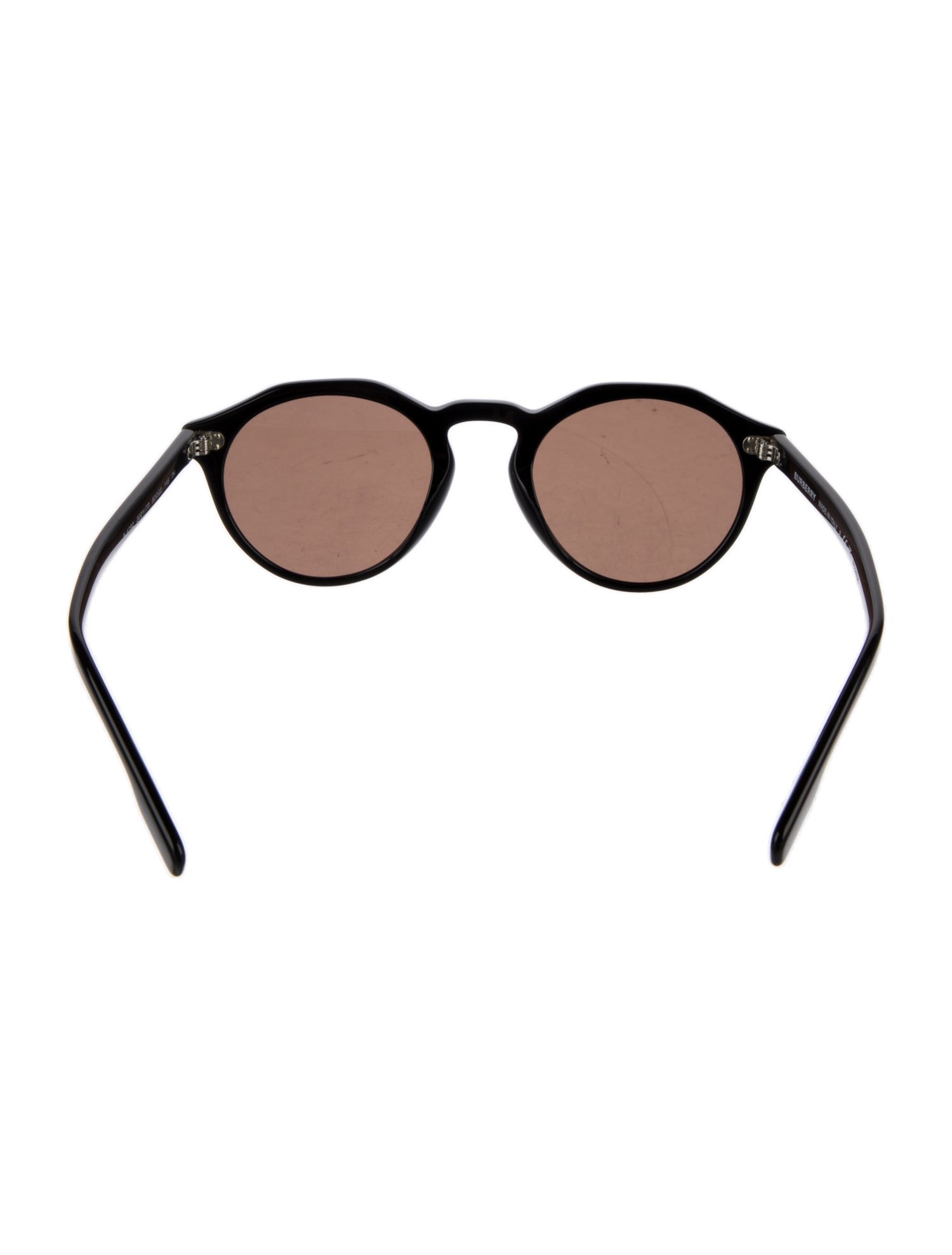 Burberry Nova Check Pattern Round Sunglasses