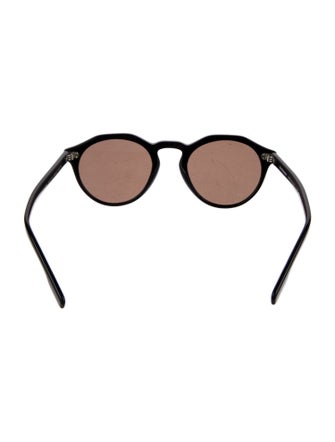 Burberry Nova Check Pattern Round Sunglasses