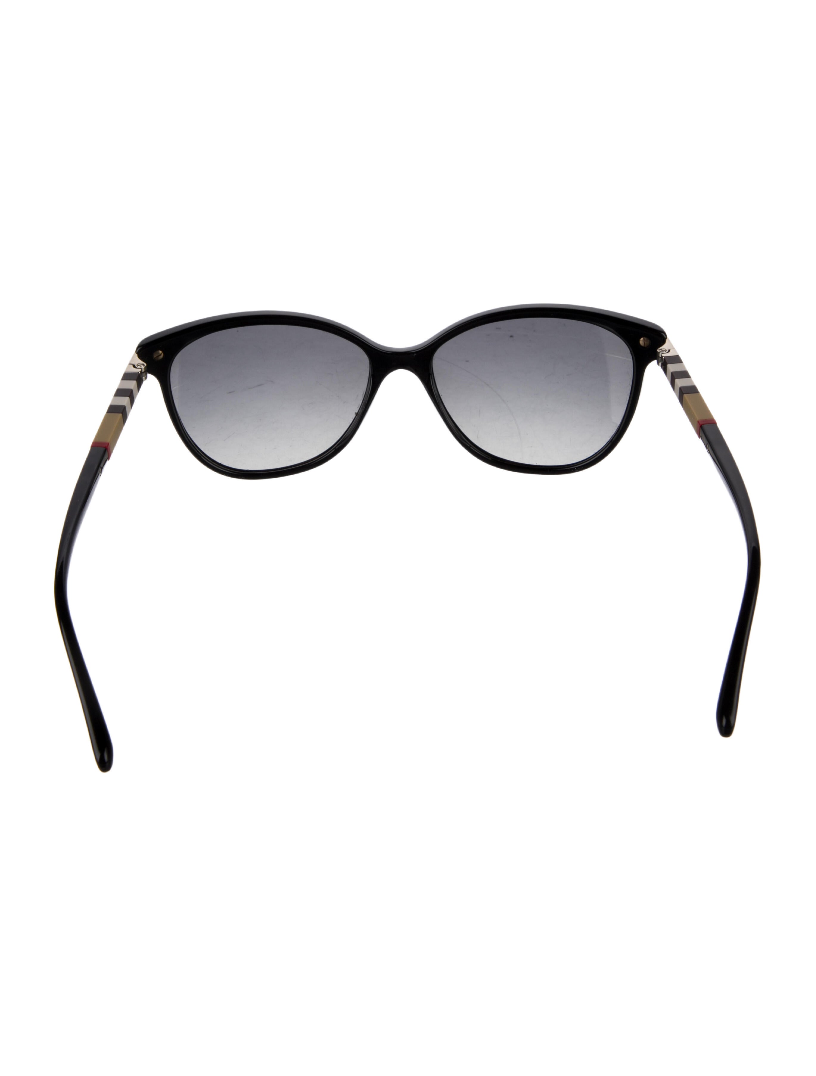 Burberry House Check Pattern Cat-Eye Sunglasses
