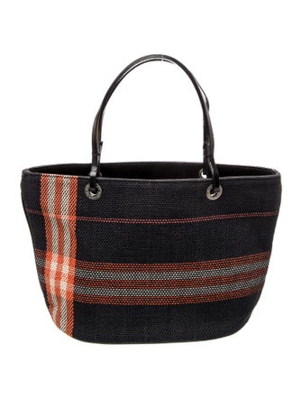 Burberry Canvas Top Handle Bag