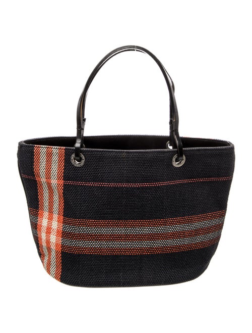 Burberry Canvas Top Handle Bag