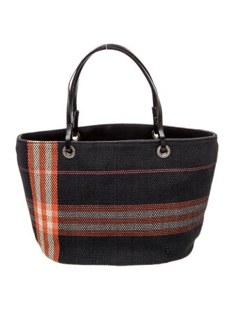 Burberry Canvas Top Handle Bag