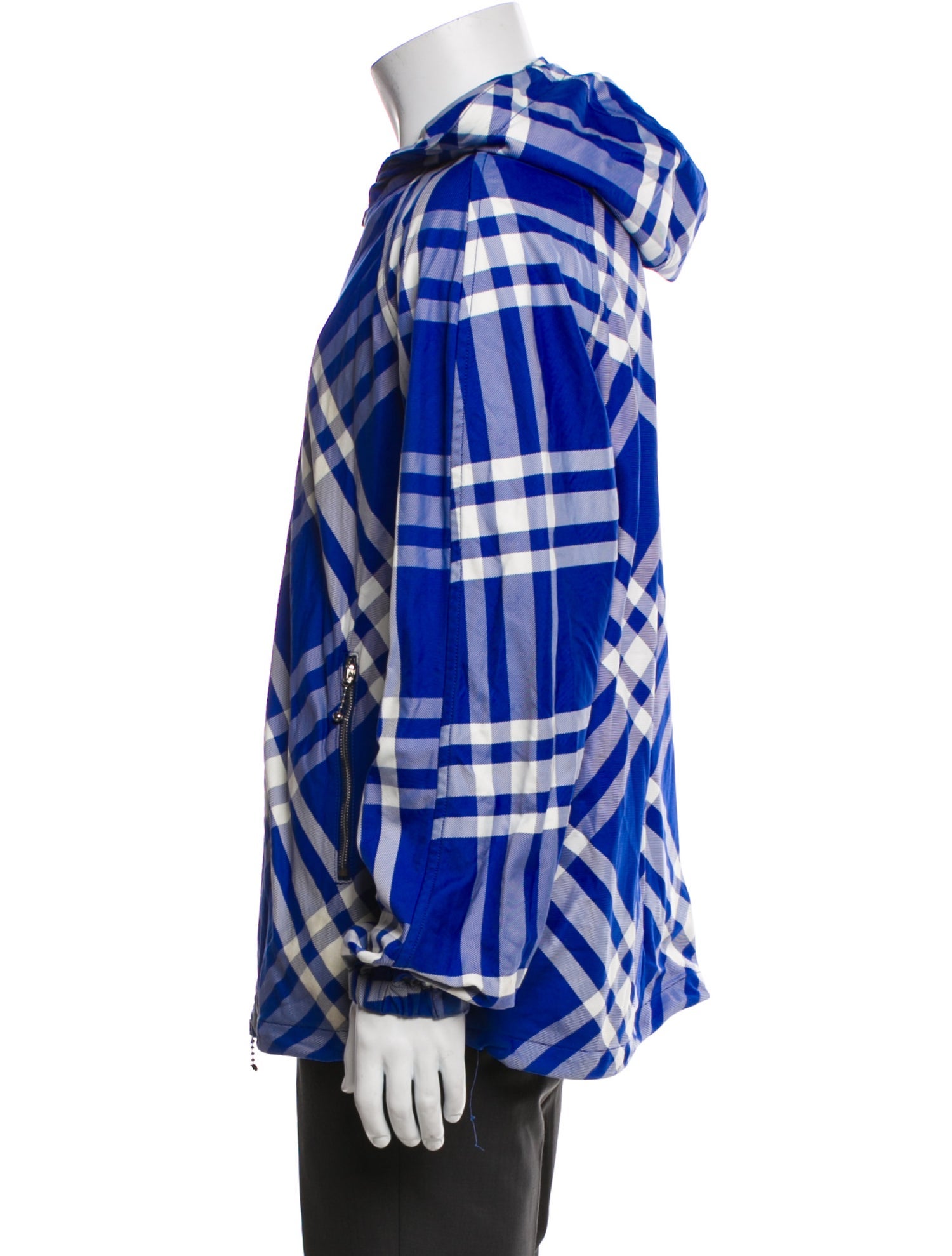 Burberry Plaid Print Jacket