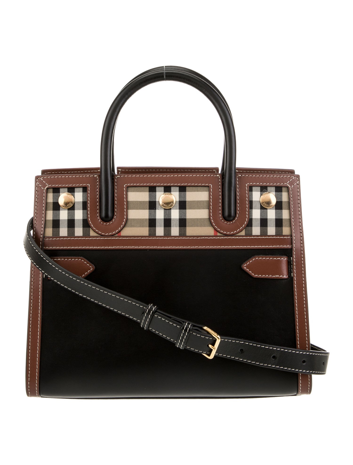 Burberry Vintage Check Title Tote