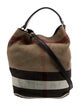 Burberry Exploded Check Bucket Bag
