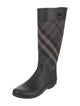 Burberry Beat Check Pattern Rubber Rain Boots