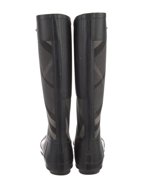 Burberry Beat Check Pattern Rubber Rain Boots