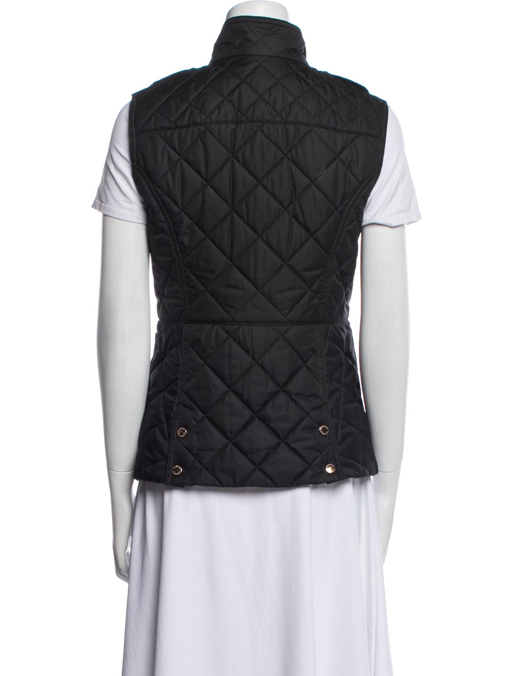 Burberry Vest Black Exploded Check Pattern Stand … - image 3