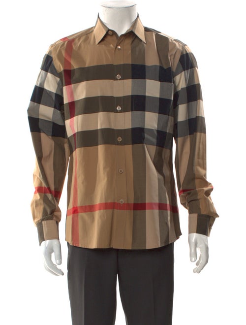 Burberry Exploded Check Pattern Long Sleeve Shirt