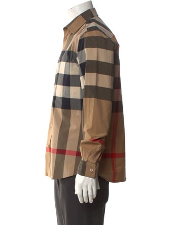 Burberry Exploded Check Pattern Long Sleeve Shirt