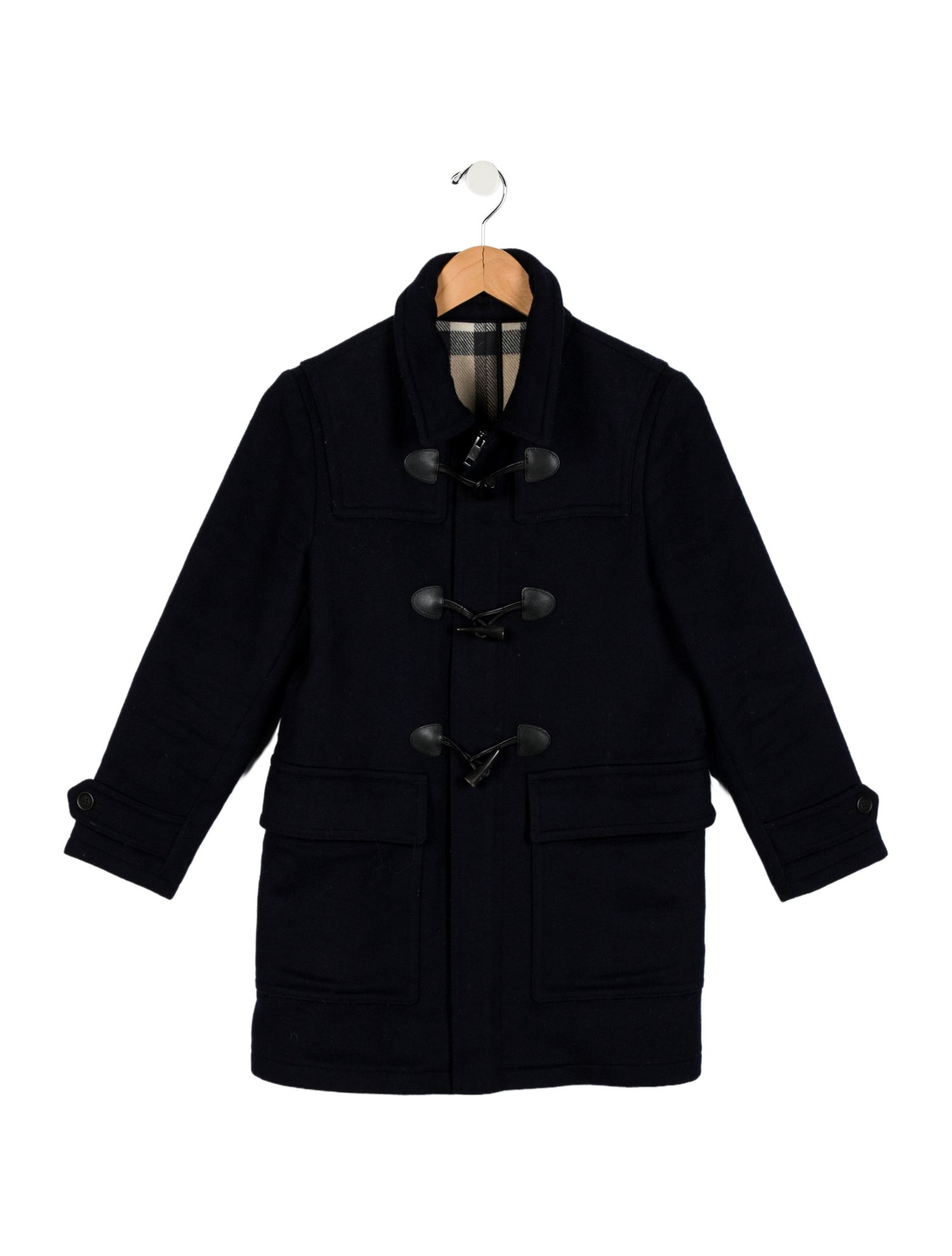Burberry Kids' Solid Wool Coat