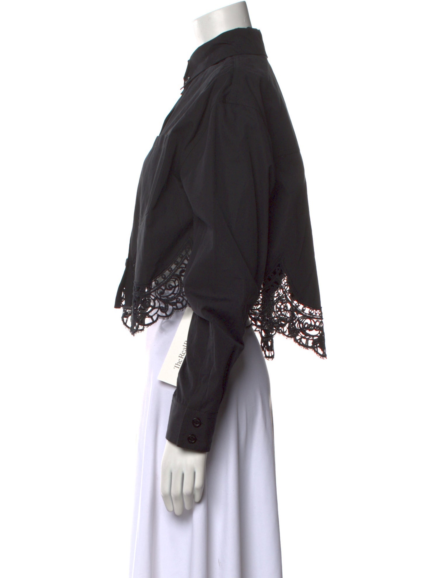 Burberry Mock Neck Long Sleeve Crop Top