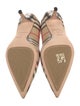 Burberry Nova Check Pattern Leather Pumps