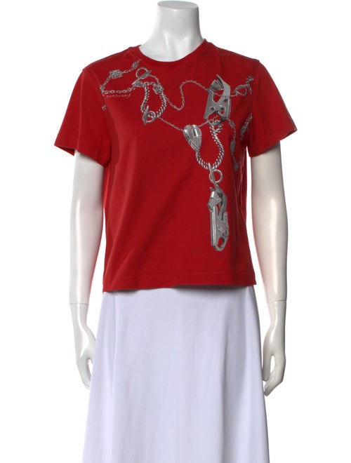 Burberry Graphic Print Crew Neck T-Shirt