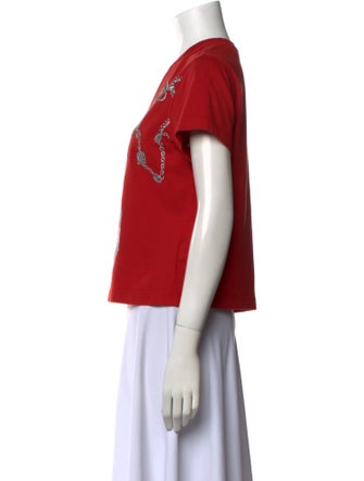 Burberry Graphic Print Crew Neck T-Shirt