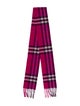 Burberry Cashmere Nova Check Pattern Scarf