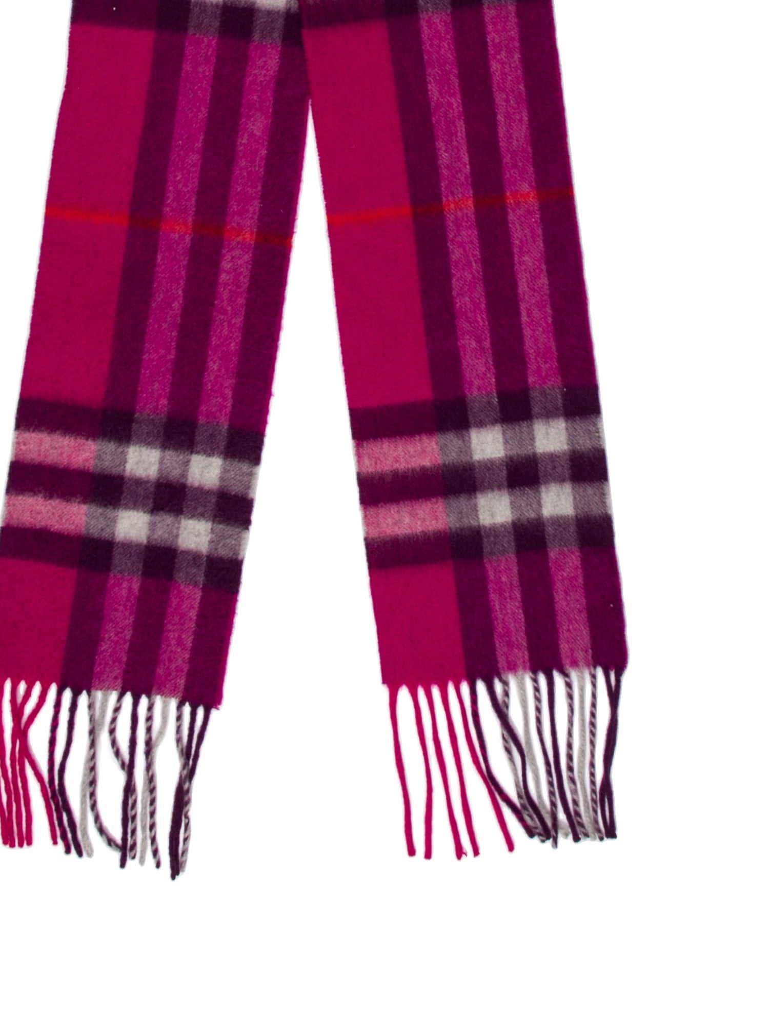 Burberry Cashmere Nova Check Pattern Scarf