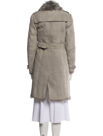 Burberry Shearling Faux Fur Coat