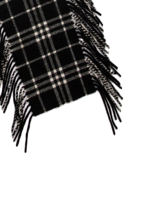 Burberry Cashmere Plaid Print Scarf