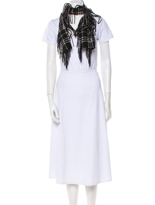 Burberry Cashmere Plaid Print Scarf