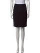 Burberry Grosgrain Trim Knee-Length Skirt