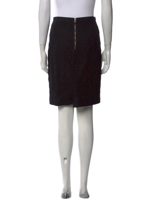 Burberry Grosgrain Trim Knee-Length Skirt