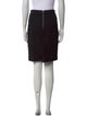 Burberry Grosgrain Trim Knee-Length Skirt