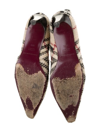 Burberry Nova Check Pattern Wool Sock Boots