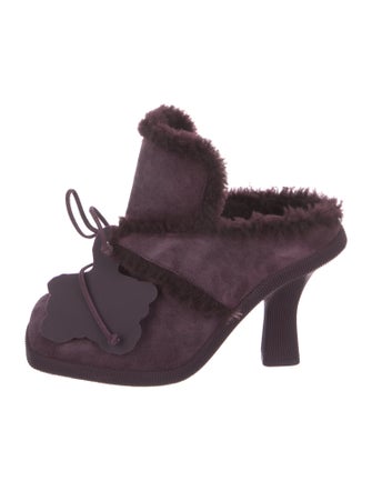 Burberry Suede Mules