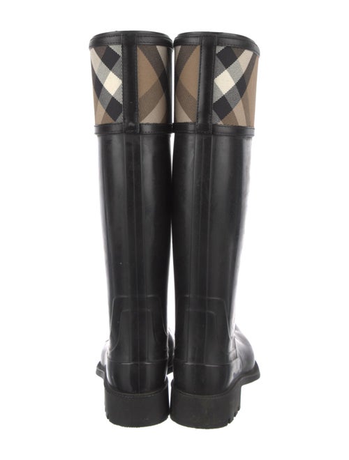Burberry Nova Check Pattern Rubber Rain Boots