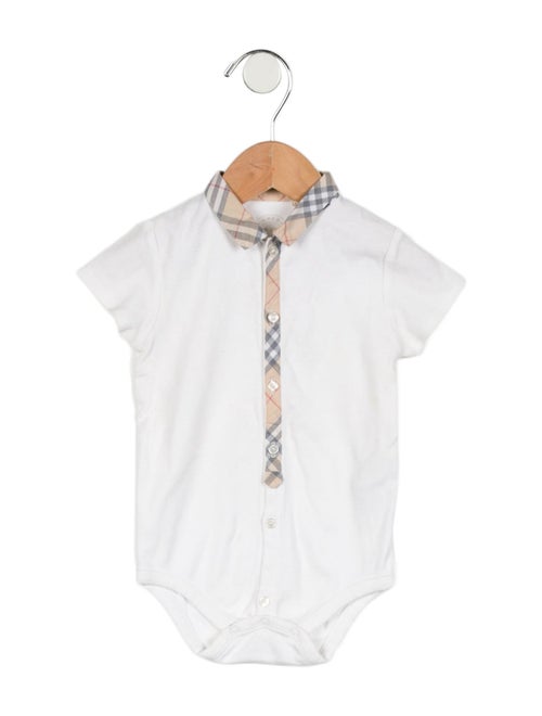 Burberry Infant Boys' Short Sleeve Onesie
