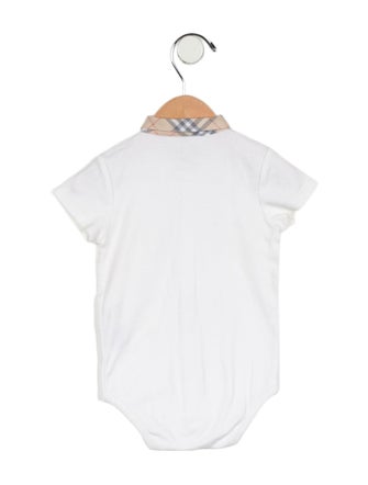 Burberry Infant Boys' Short Sleeve Onesie