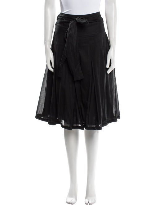 Burberry London Pleated Accents Knee-Length Skirt