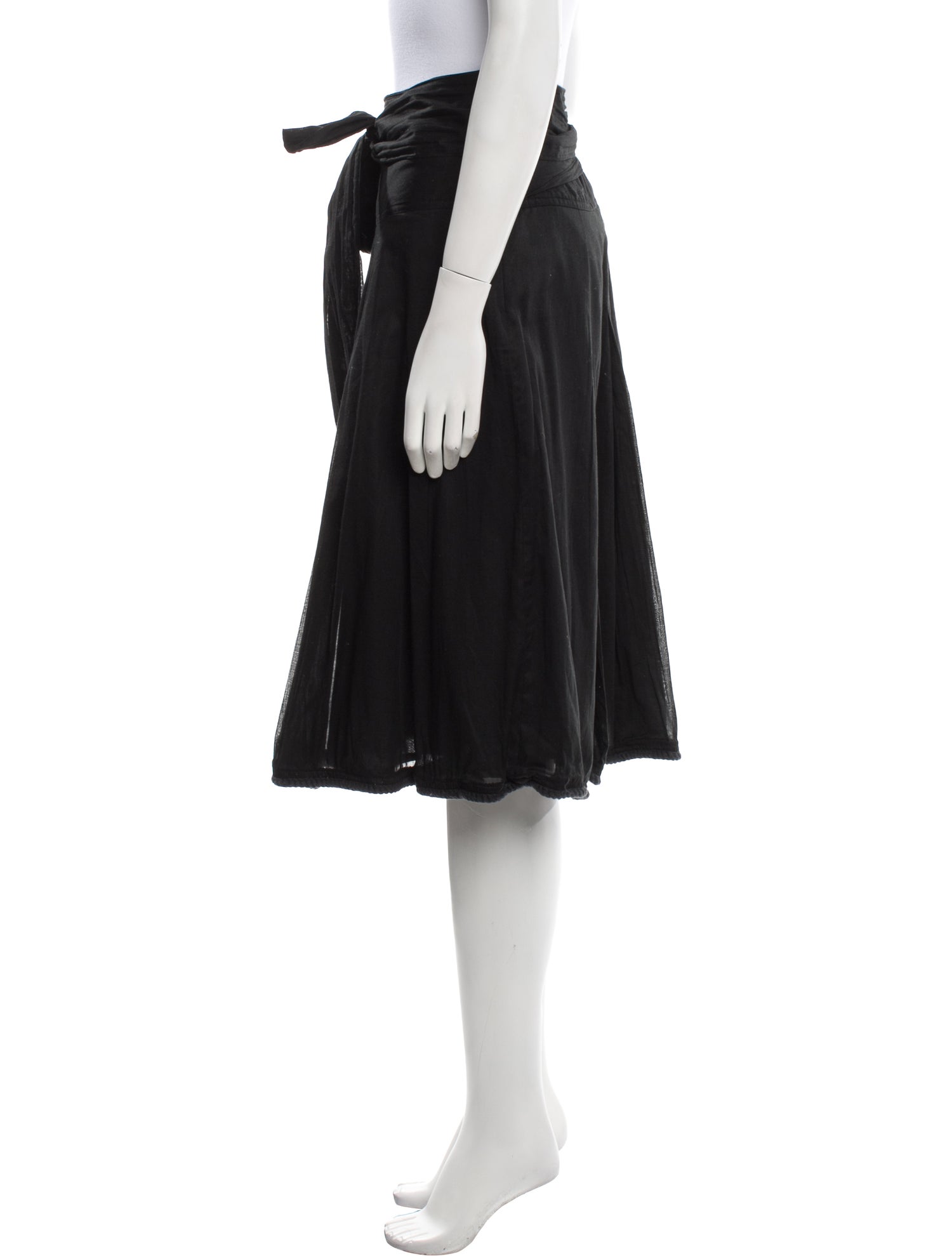 Burberry London Pleated Accents Knee-Length Skirt