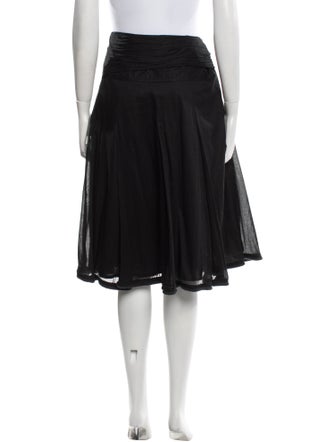 Burberry London Pleated Accents Knee-Length Skirt