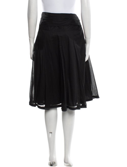 Burberry London Pleated Accents Knee-Length Skirt