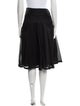 Burberry London Pleated Accents Knee-Length Skirt