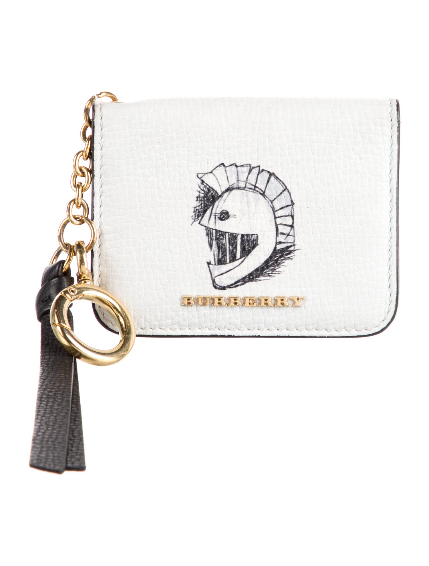 Burberry Pallas Helmet Card Holder Leather Wallet