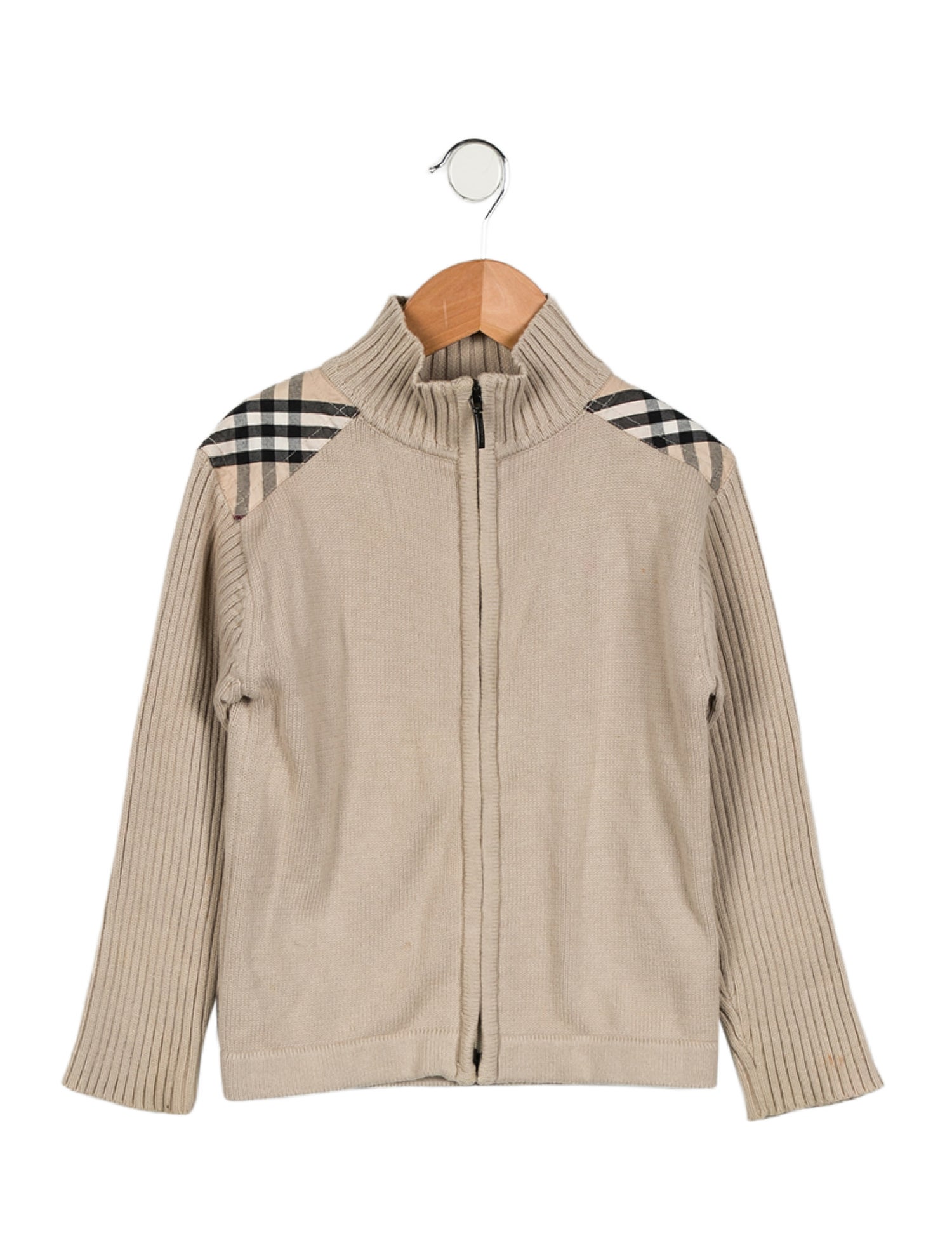 Burberry Boys' Neutral Knit Sweater