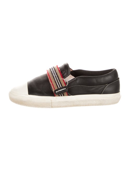Burberry Kids' Leather Low Top Sneakers
