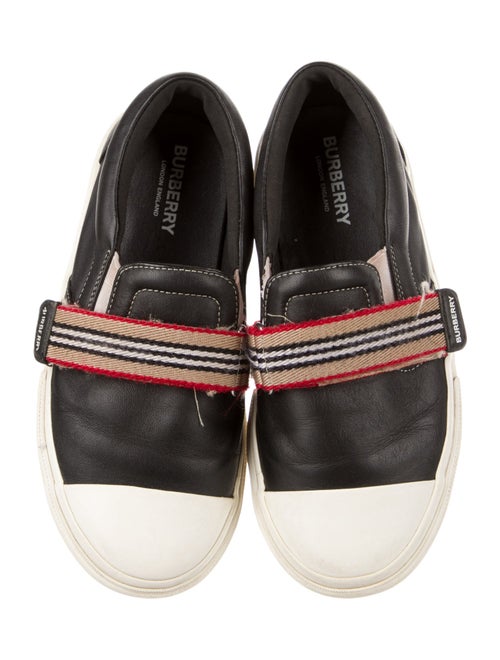 Burberry Kids' Leather Low Top Sneakers